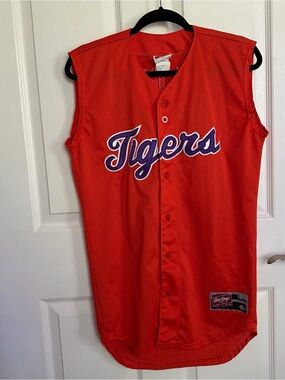 Clemson Tigers Sleeveless Baseball Jersey Men’s Small Rawlings